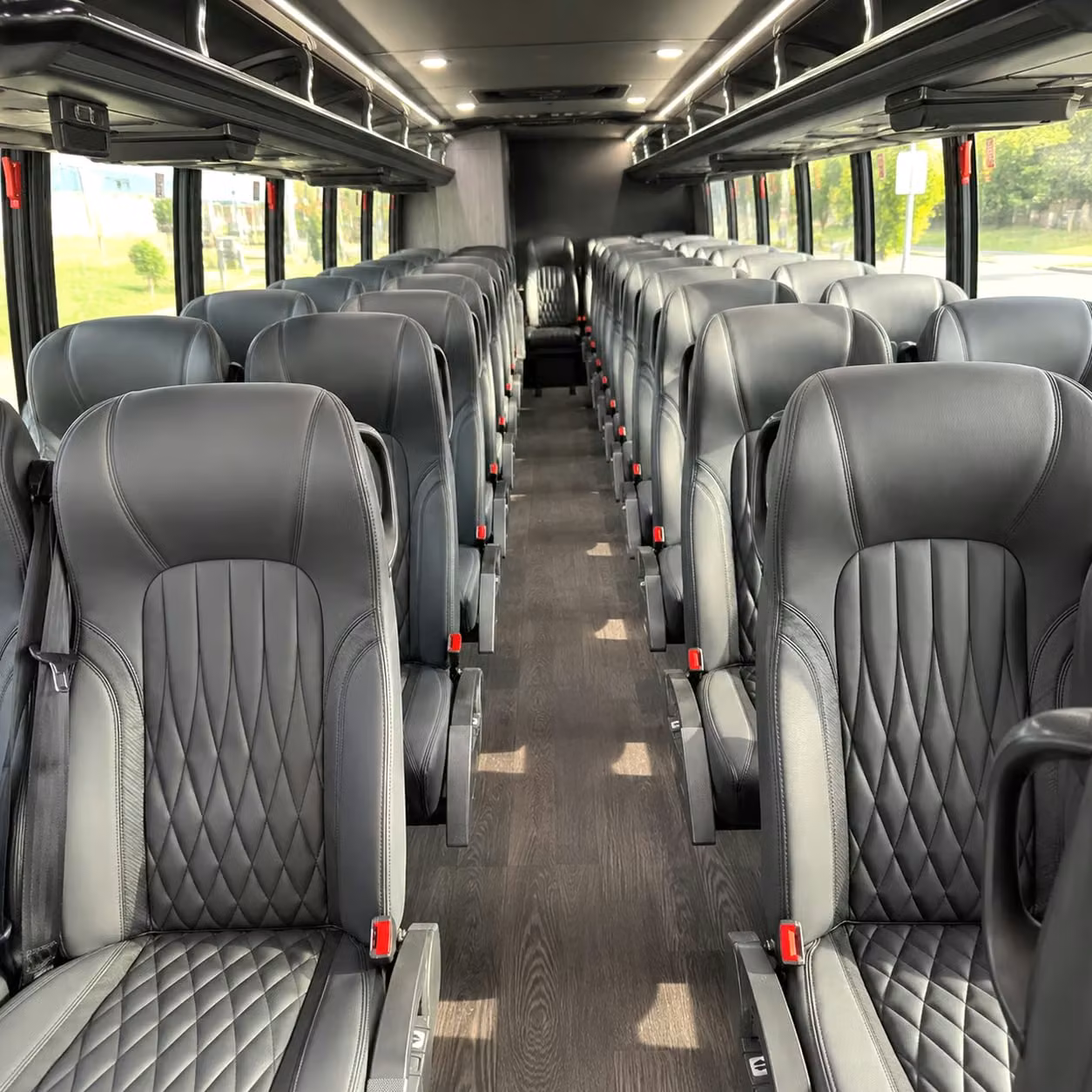 28 passenger minibus interior