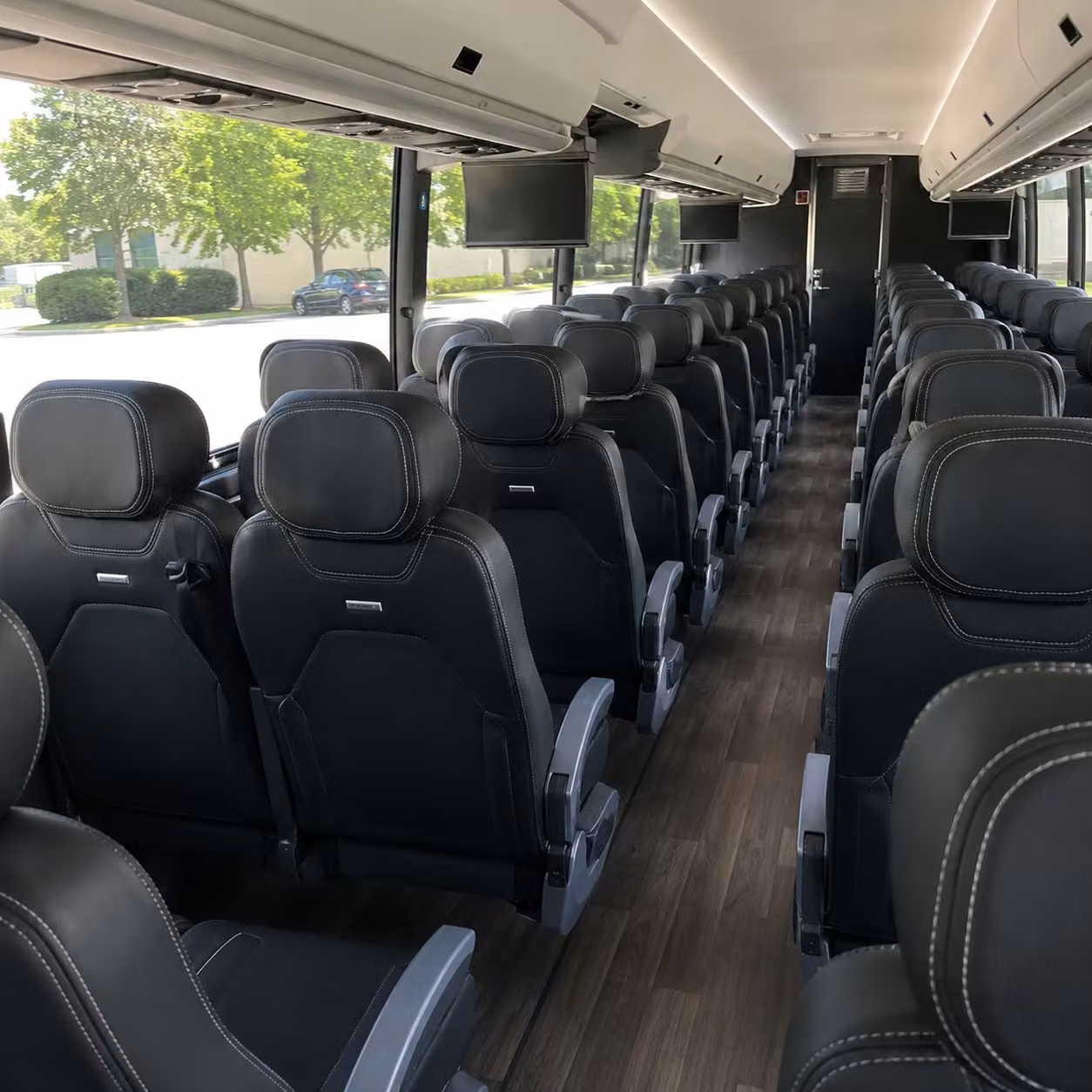 orlando charter bus rental interior